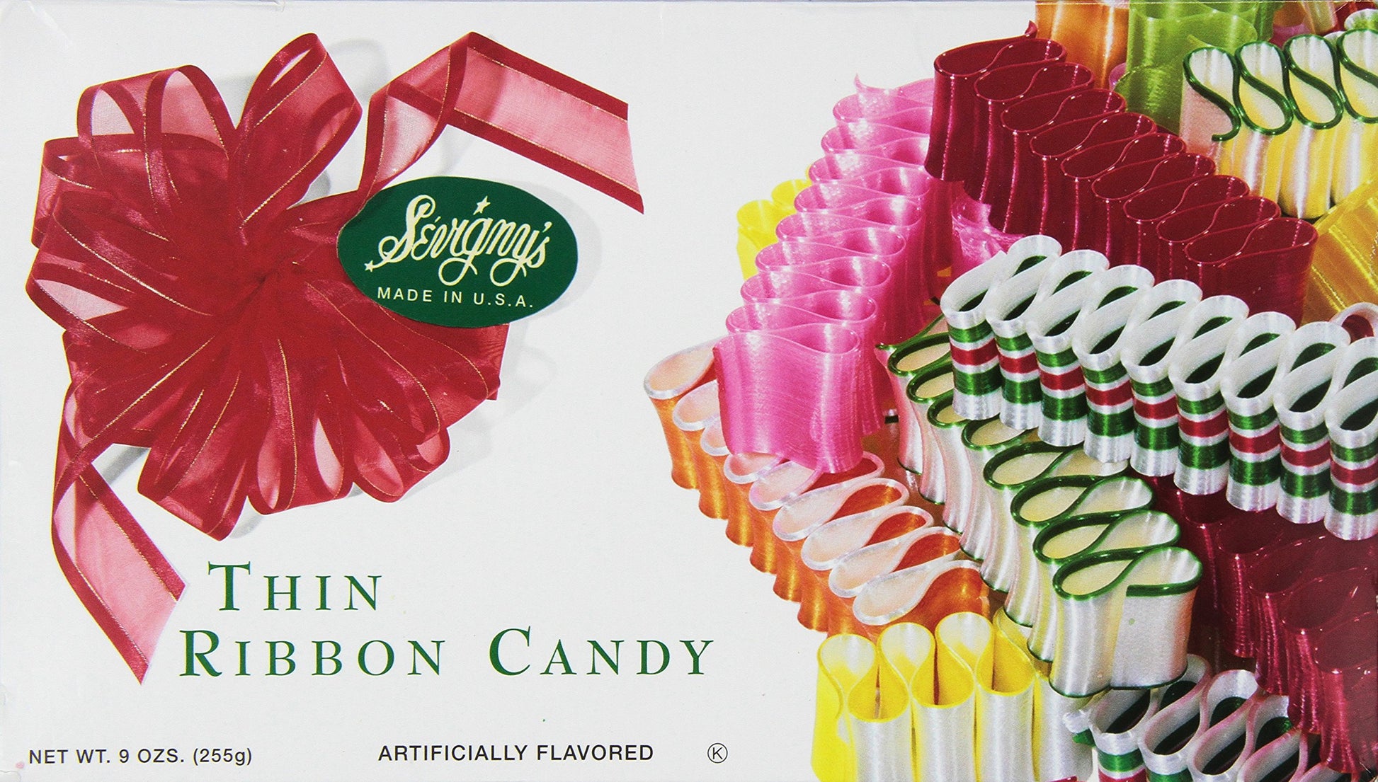Sevignys Thin Ribbon Candy - Multi Color, 9 Ounce (Pack of 1) - Made in USA