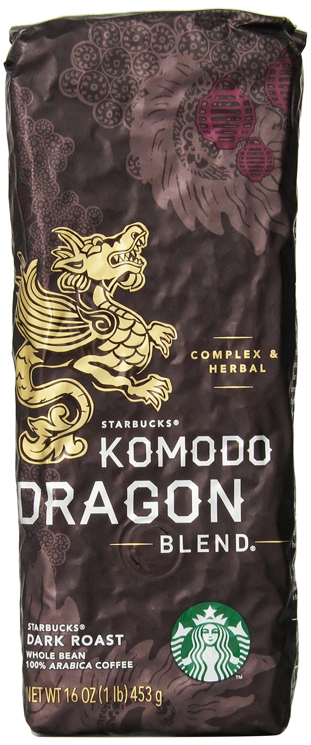 Starbucks Komodo Dragon Blend®, Whole Bean Coffee (1Lb)