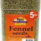 Rani Fennel Seeds (Saunf Sabut) Whole Spice 80oz (5lbs) 2.27kg Bulk PET Jar ~ All Natural | Gluten Friendly | NON-GMO | Vegan | 