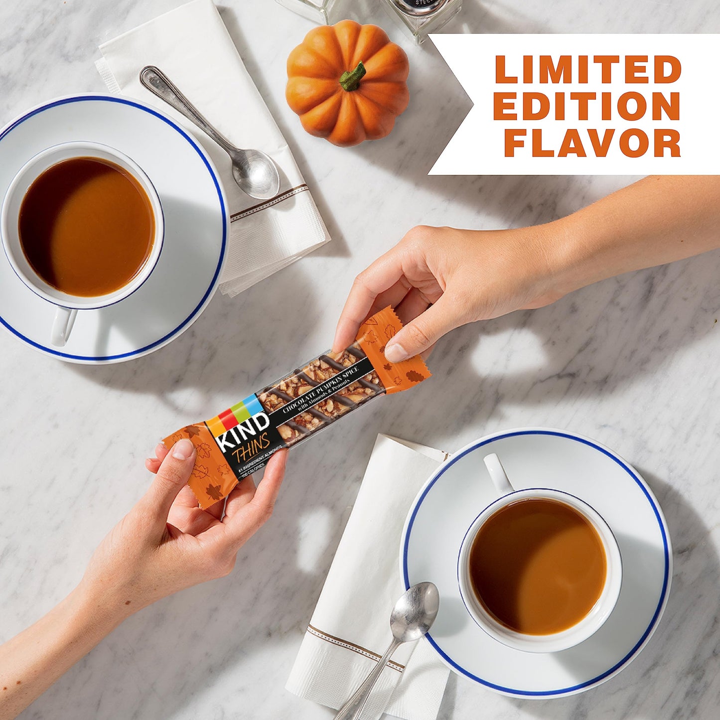 KIND THINS Chocolate Pumpkin Spice Snacks, Gluten Free, 100 Cal, 10 Count Pack