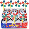 Zazers Jelly Pop Windmill Jelly Beans Candy, 30 Individual Pack of Mix Berries Flavor Windmill Candy Pops, Kosher Novelty (NET W