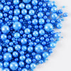Kasvan Royal Blue Pearl Sugar Sprinkles - Edible Candy Pearls 130g/4.58 Oz, Mix Size, Baking Cake Decorations, Ice Cream Topping