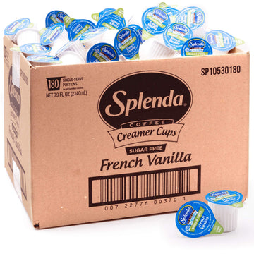 SPLENDA Single Serve Coffee Creamer Cups, Sugar Free French Vanilla, 180 Count