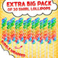 Primary Colors Candy Swirl Lollipops 30pk - Rainbow MultiFruit Flavors, Individually Wrapped, 15g Each, Perfect for Party Favors