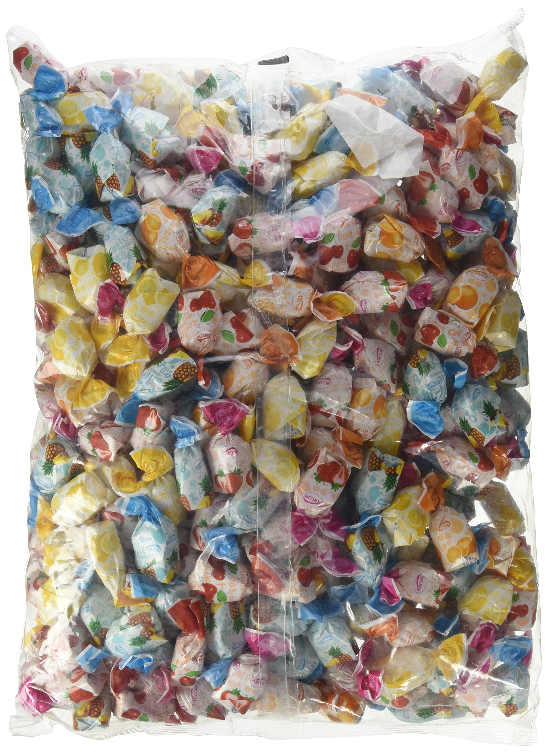 Arcor Kosher Assorted Fruit Flavored Hard Candy With Chewy Centers 6 Lb