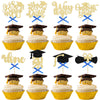 Gyufise 32Pcs 2025 Graduation Cupcake Toppers Glitter So Proud of You Done Diploma Grad Cap Cupcake Picks Class of 2025 Cake Dec