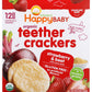 Happy Baby Organic Strawberry & Beet Teether Crackers 12 Count, 1.7 Oz