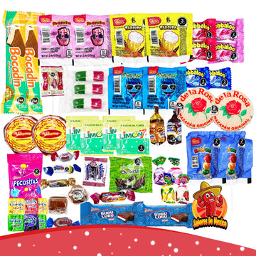 Sabores De Mexico Mexican Candy Variety Pack 50 Count Assortment Multicolor