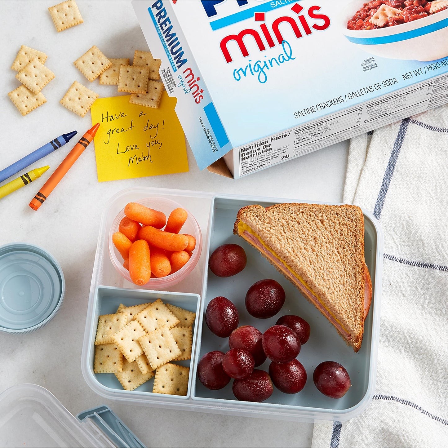 Premium Original Mini Saltine Crackers, 6 - 11 oz Boxes