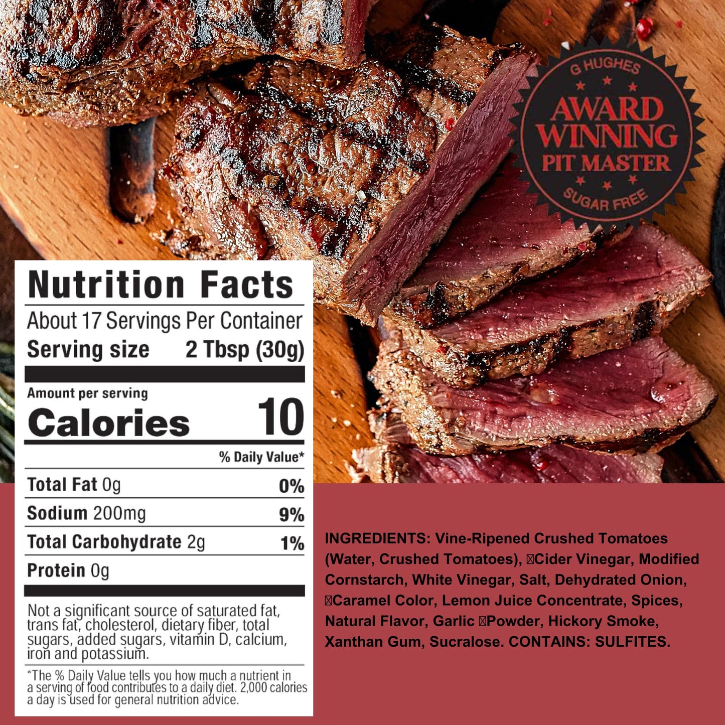 G Hughes Sugar Free Hickory Bbq Sauce 18 Oz (3 Pack)