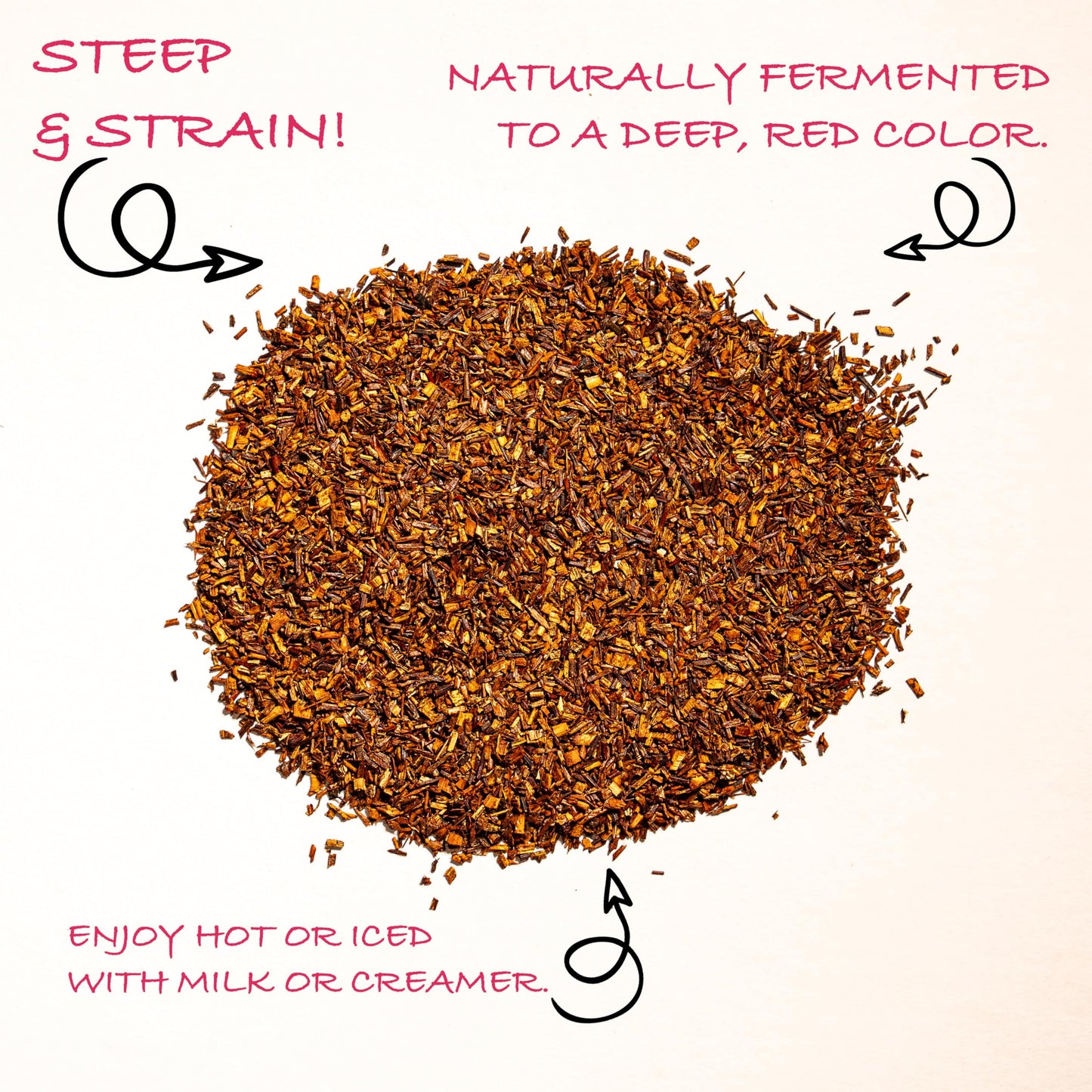 Worldwide Botanicals Organic Red Rooibos Tea Loose Leaf - 8oz Resealable Bag - 100% South African Aspalathus linearis