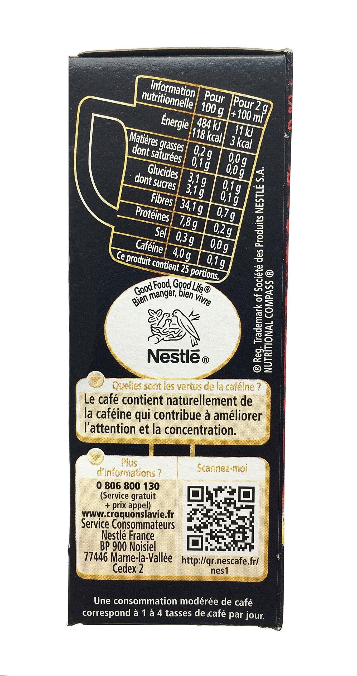 Nescafé Instant Coffee Sticks - 25 Count, 1.76oz - Convenient Single Serve Coffee Packs for On-the-Go Enjoyment