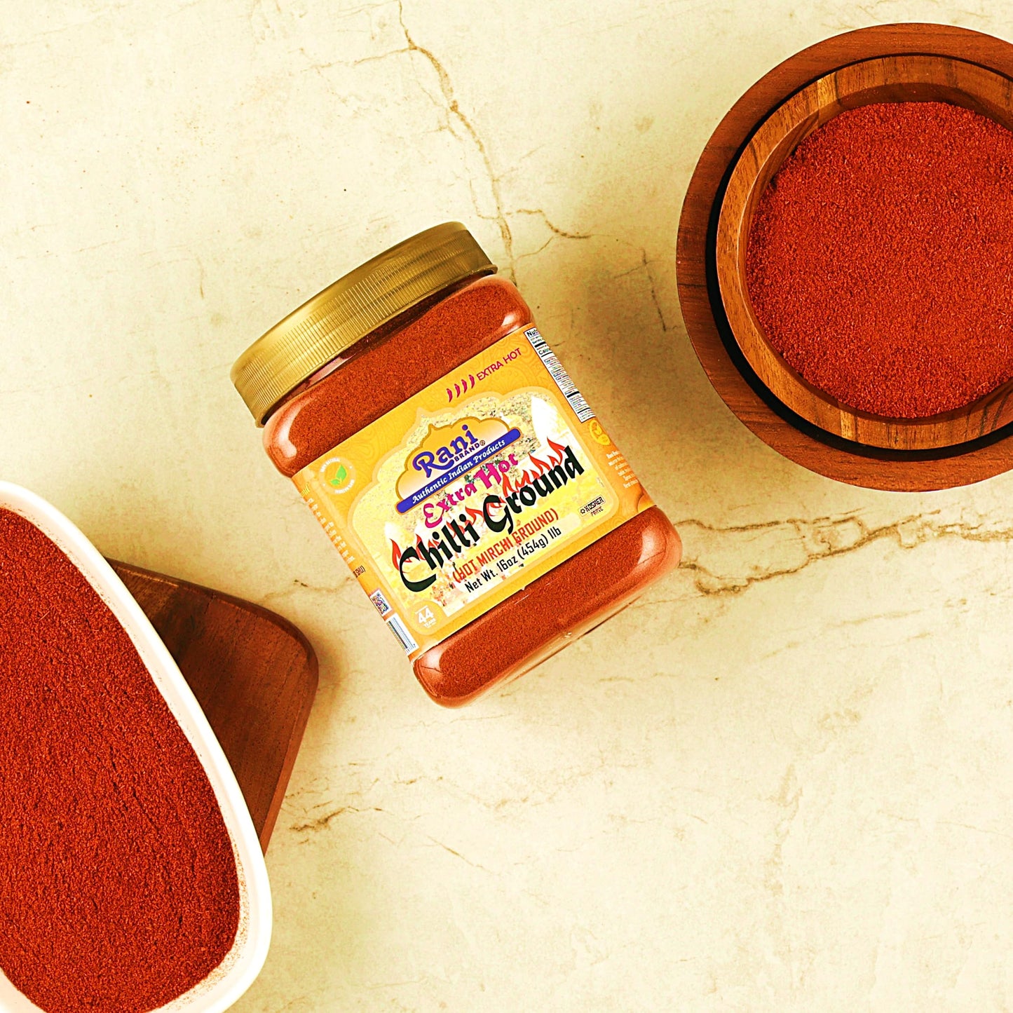 Rani Extra Hot Chilli Powder Indian Spice 16Oz (1Lb) 454G Pet Jar ~ All Natural | Salt-Free | Vegan | No Colors | Gluten Friendl