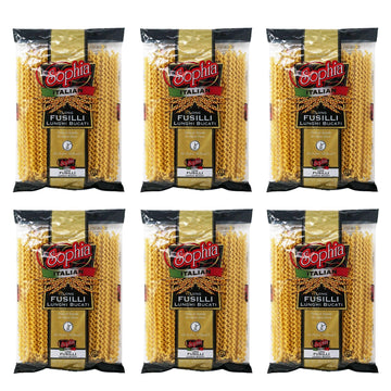 Sophia Long Fusilli Pasta - Authentic Italian Fusilli Lunghi, Imported from Italy, 12-inch Giant Fusilli Col Buco, Perfect for P
