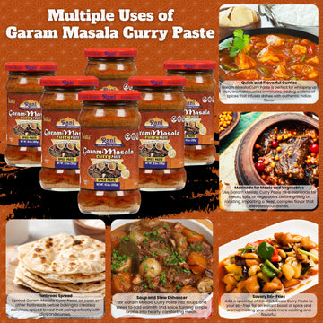 Rani Garam Masala Curry Spice Paste 10.5oz (300g) Glass Jar, Pack of 5+1 FREE ~ No Colors | All Natural | NON-GMO | Kosher | Veg