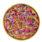 Rainbow Jimmy Sprinkles Edible Mix Size Jimmies Cake Decorations Soft Jimmies For Topping Ice Cream, Cookies, Cakes, Wedding Par