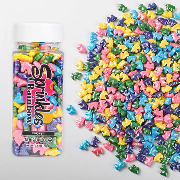 Bayep Rainbow Sprinkles For Cake Decorating Bright Unicorn Candy For Ice Cream, Cookies, Baking, Cupcake Topper Colorful Sprinkl