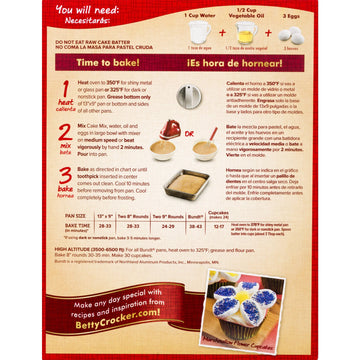 Betty Crocker Super Moist Butter Pecan Cake Mix And Betty Crocker Whipped Buttercream Frosting Bundle - 2 Of Each - 4 Items