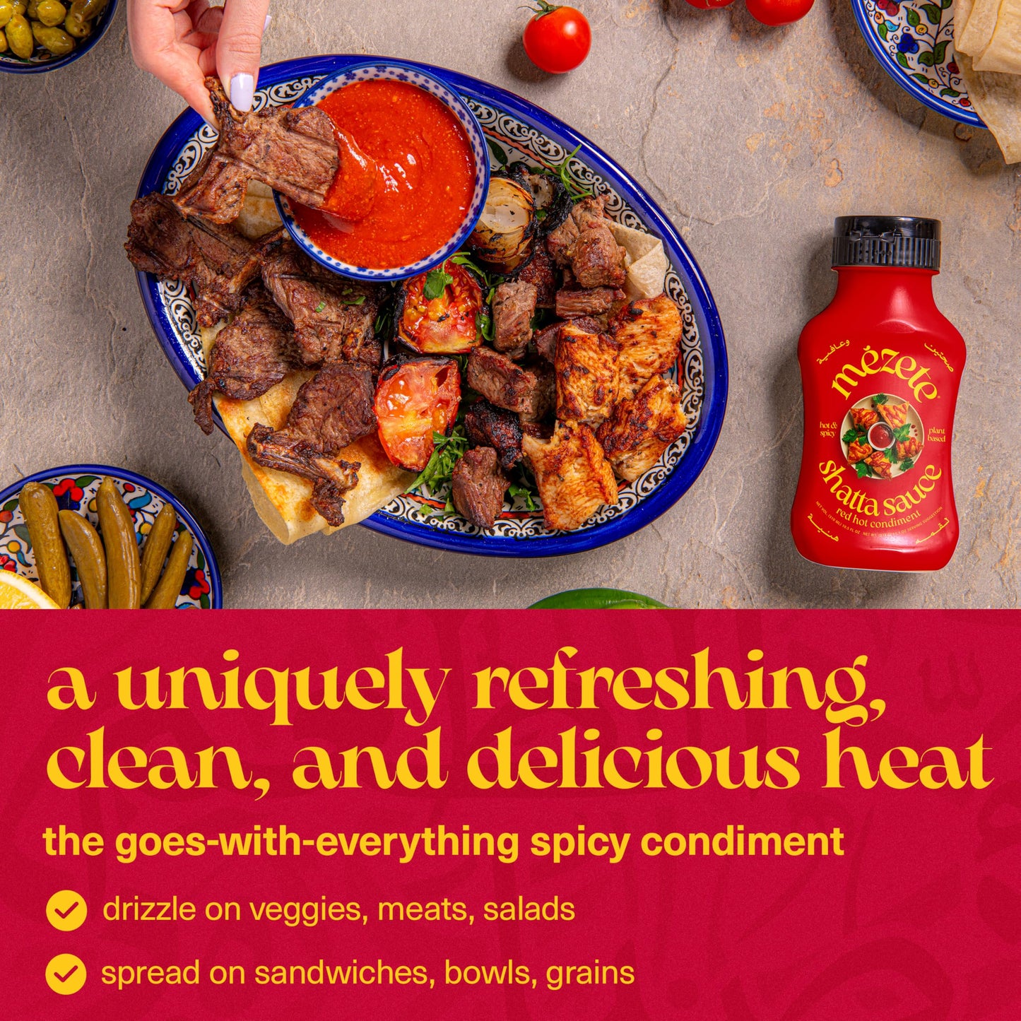 Mezete Hot Sauce | Authentic Middle Eastern | Gluten-Free | 315g