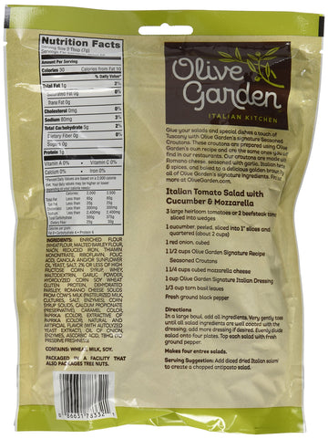 Olive Garden'S Signature Light Italian Salad Dressing And Seasoned Croutons - Bundle