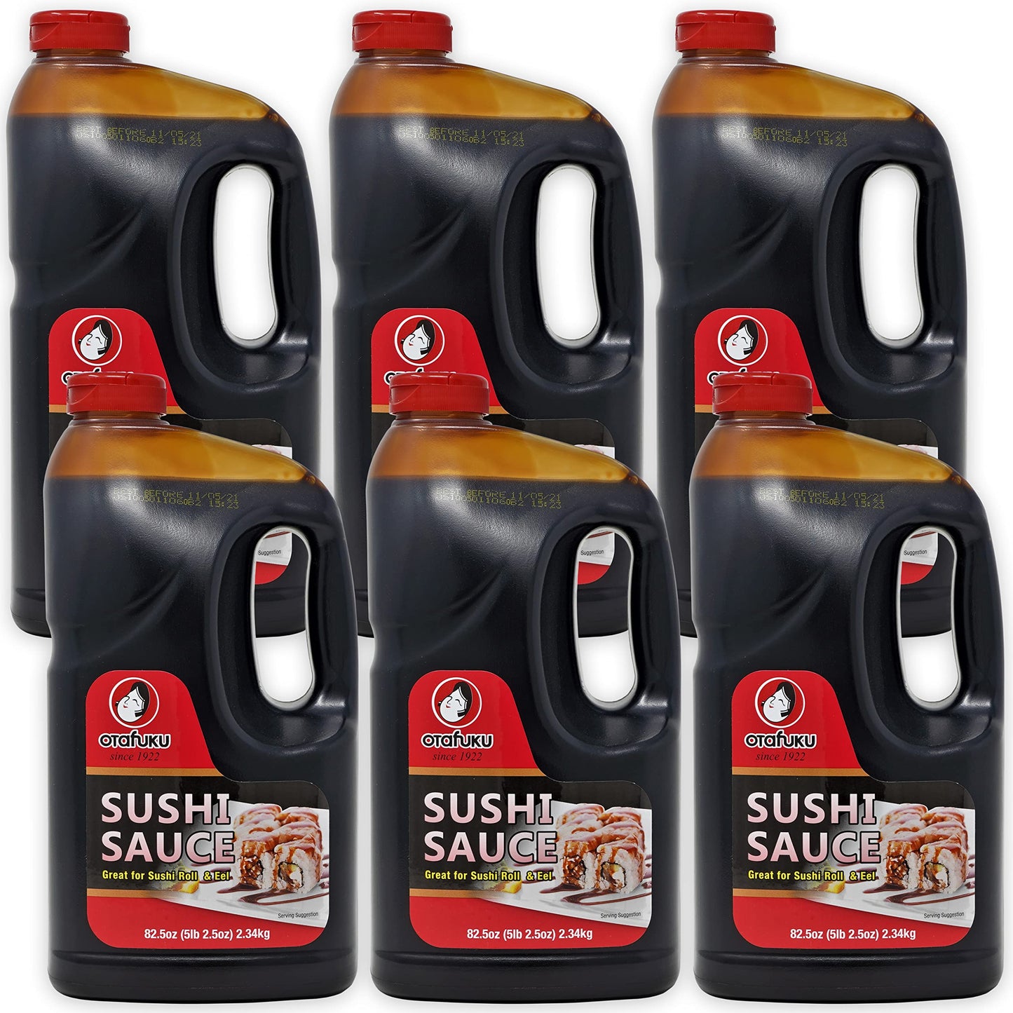 Otafuku Sushi Unagi Eel Sauce, 82.5 Oz | 1/2 Gallon (6 Pack)