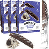 Nonnis Cookies & Crme Biscotti, Rich Dark Cocoa Cookie with Vanilla Icing, 8 Individually Wrapped Bakery Snacks, 6.88 oz, 6 Pac