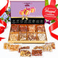 Fathers Day Nuts Gift Basket, Father Day Treats Gourmet Collection Healthy Food Box Mixed Cravings Platter Tray Sampler Assortme