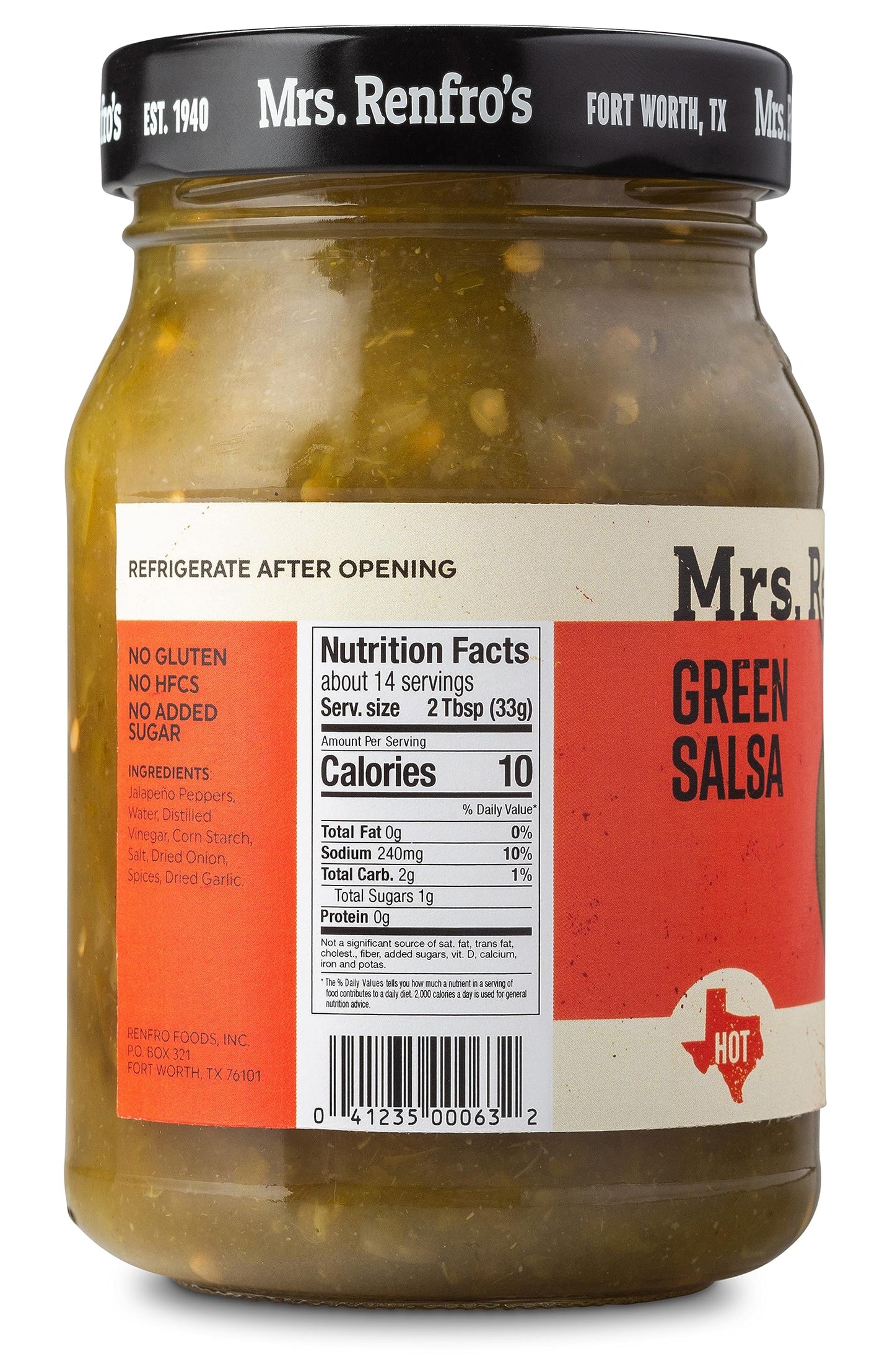 Mrs. Renfros Green Salsa - Gluten Free (16-Oz. Jars, 2-Pack)