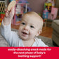 Happy Baby Organics Baby Snacks, Gentle Teething Crackers, Gluten Free & Vegan, Strawberry & Beet, 12 Count (Pack Of 6)