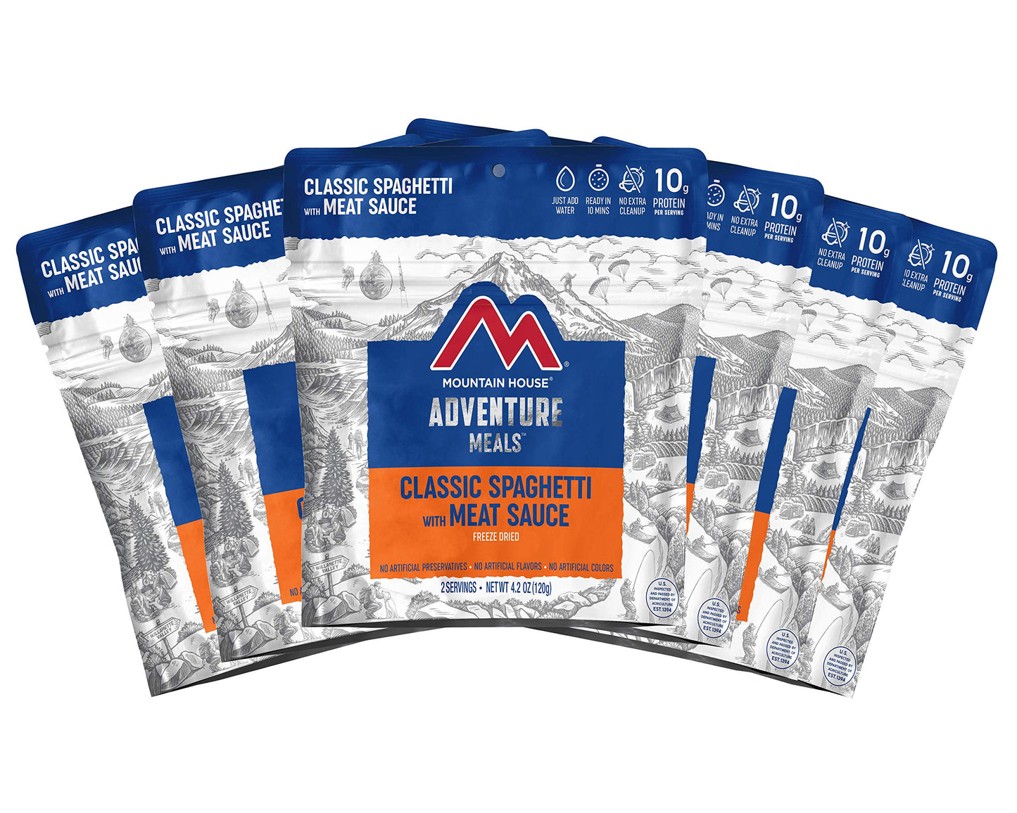 Mountain House Spaghetti With Beef Marinara Freeze Dried Backpacking & Camping Food |6-Pack