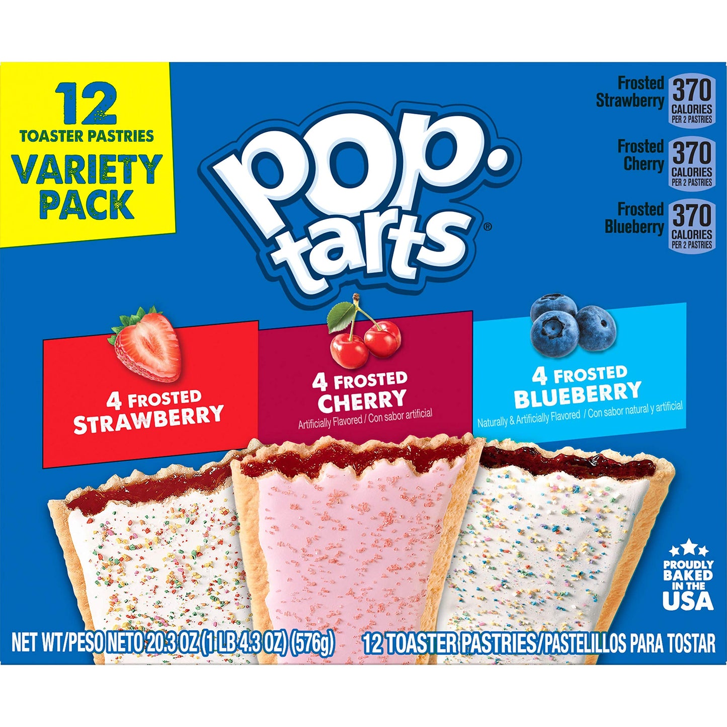 Pop-Tarts, Breakfast Toaster Pastries, Variety Pack, 15.238Lb Case (72 Count)