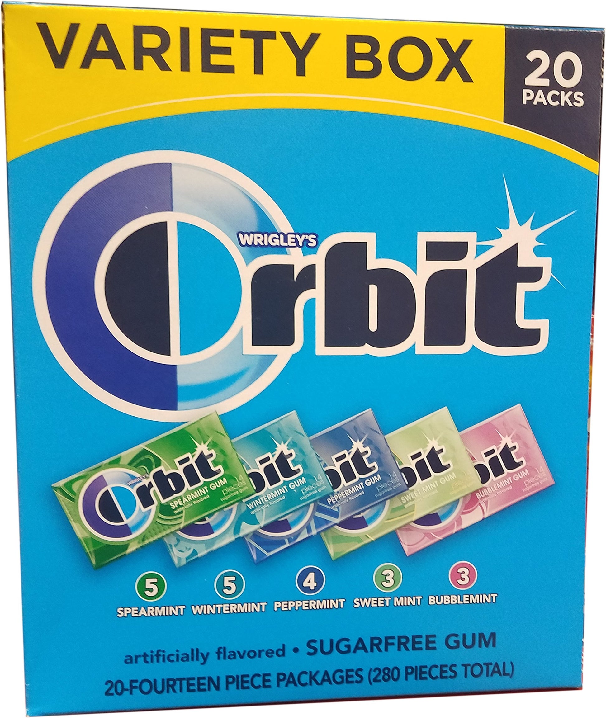 Wrigley'S Orbit Variety Pack Sugarfree Gum, 1 Pound