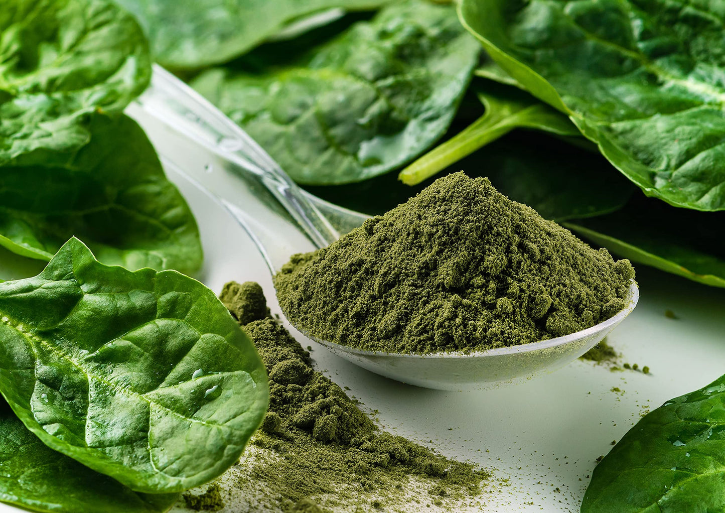 Food to Live Organic Spinach Powder, 4 Ounces - Non-GMO, Finely Ground Dehydrated Leaves, Pure, Vegan, Kosher, Bulk. Source of F