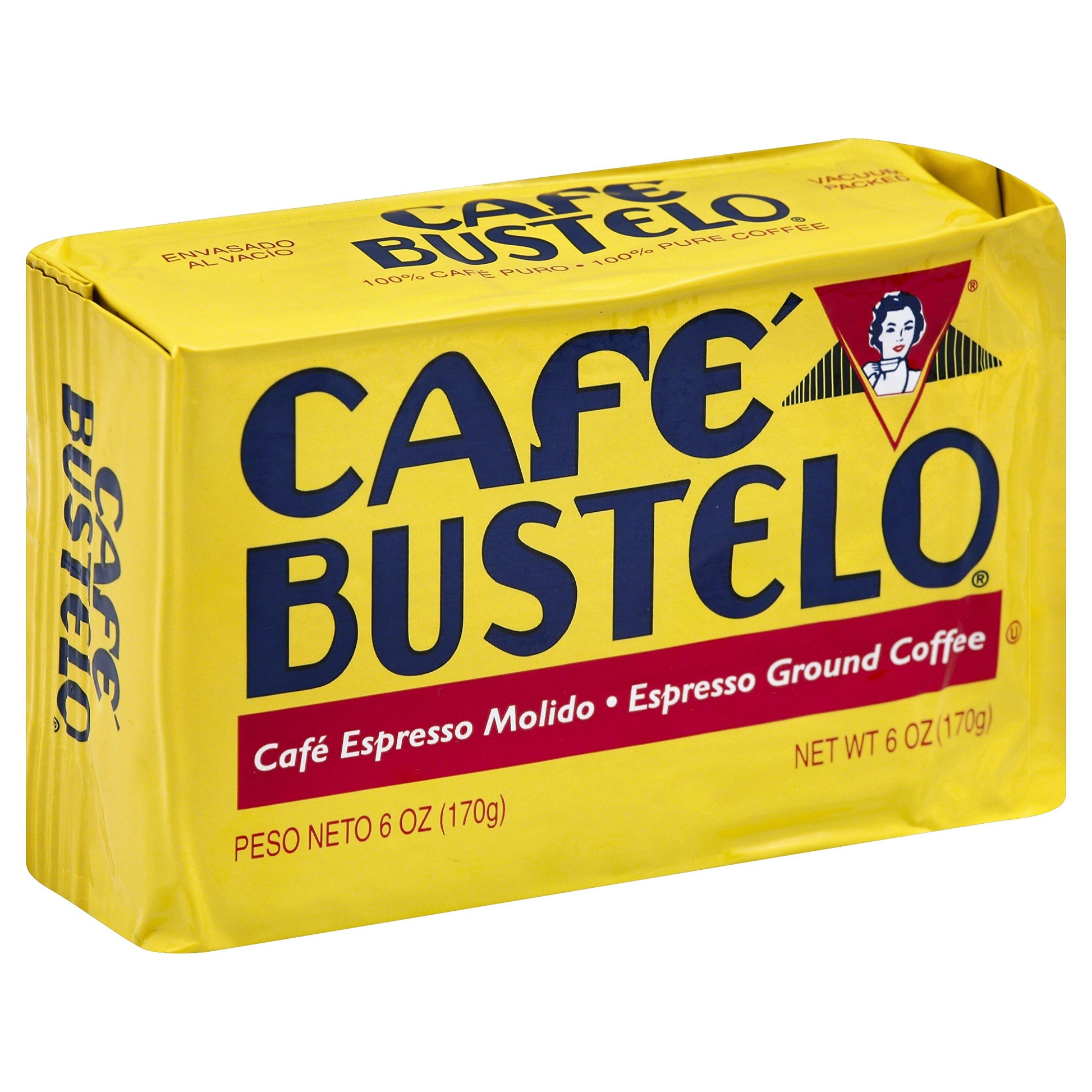 Caf   Bustelo Coffee, Espresso Ground Coffee Brick, 6 Ounces, 28 Count