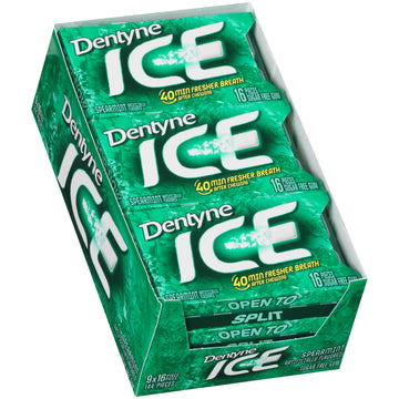 Dentyne Ice Spearmint, Count Of 9 (Pack Of 3)