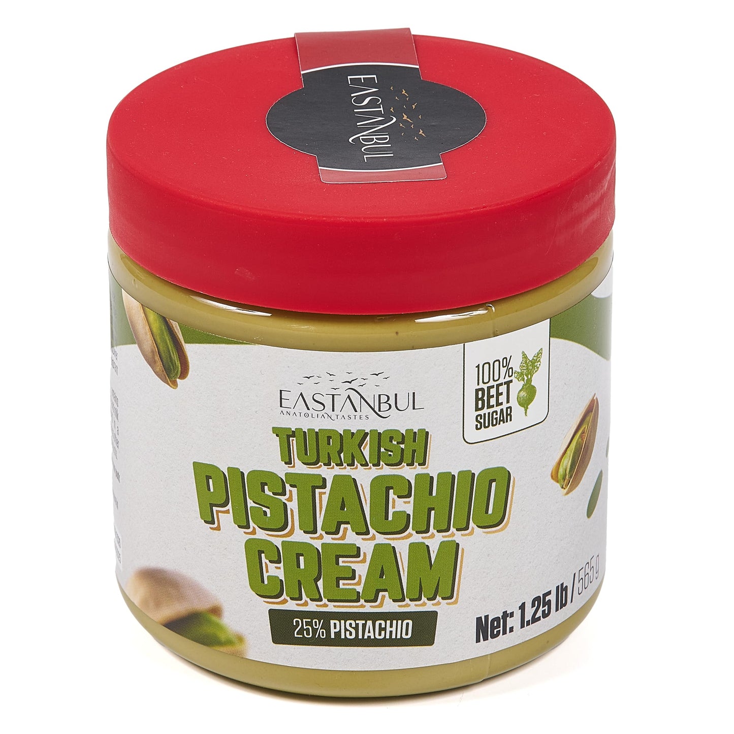 Eastanbul Pistachio Cream Spread, 1.25lb, No Palm Oil, Perfect for Desserts and Breakfasts