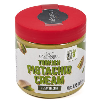 Eastanbul Pistachio Cream Spread, 1.25lb, No Palm Oil, Perfect for Desserts and Breakfasts
