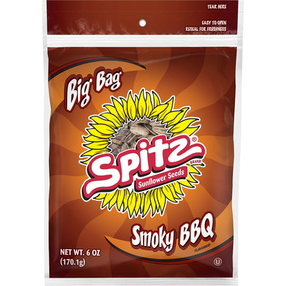 Spitz BBQ Flavored Sunflower Seeds, 6 Ounce Bags, 12 Count