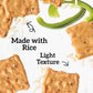 Good Thins Garden Veggie Rice Snacks Gluten Free Crackers, Bulk Snack Crackers, 6 - 3.5 oz Boxes