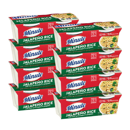 Minute Ready-to-Serve Jalapeo Rice, Microwavable Rice Cups, 8.8-Ounce Cups (Pack of 8)
