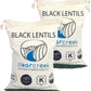 CLEAR CREEK Black Lentils, Non-GMO, Kosher, Vegan, 8 lbs (2-4 lb bags)