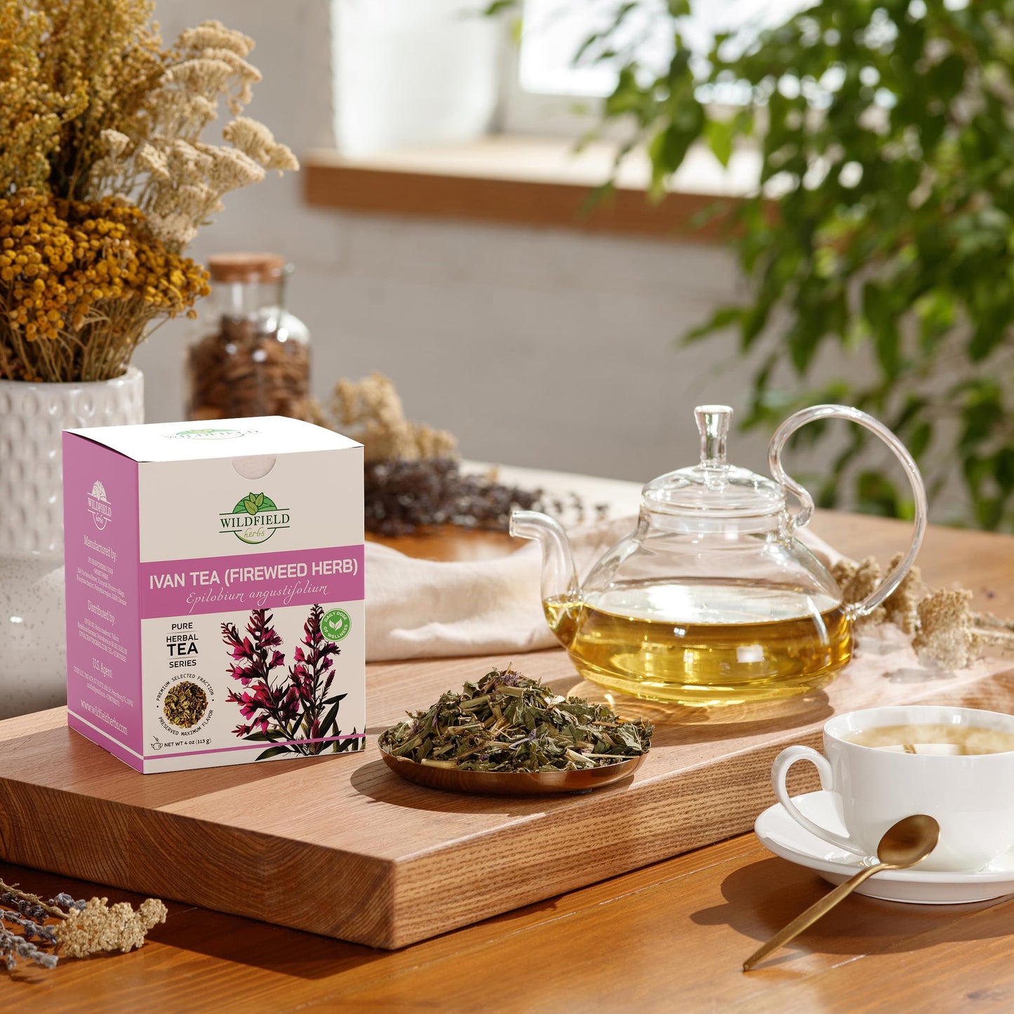 4 Oz Siberian Fireweed Tea Herbal Ivan Tea Blooming Sally (Chamerion Angustifolium) Ivan Chai Bulk Loose Leaf Herb Epilobium Ang