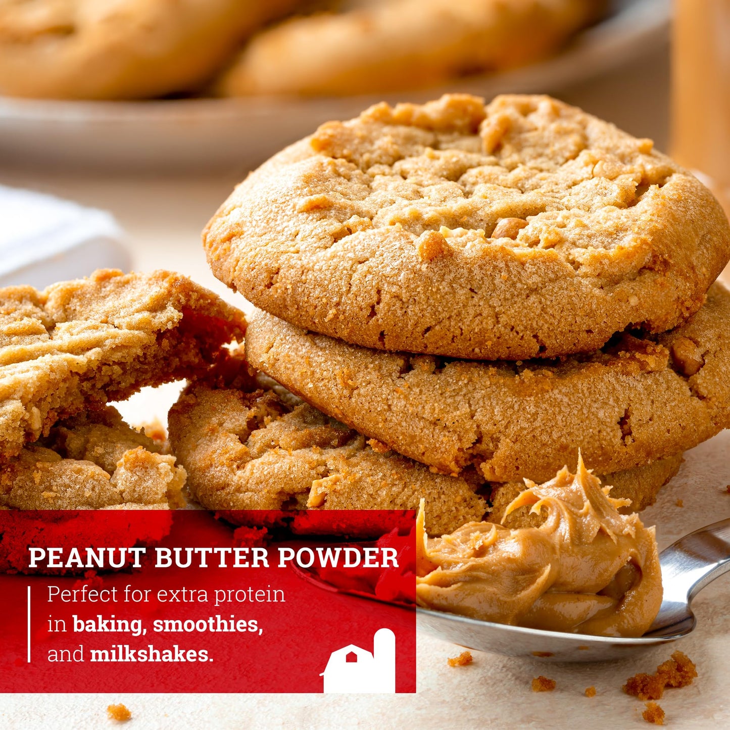 Hoosier Hill Farm Peanut Butter Powder, 2Lb (Pack Of 1) No Additives, 100% Peanut Powder, 8G Of Protein Per Serving