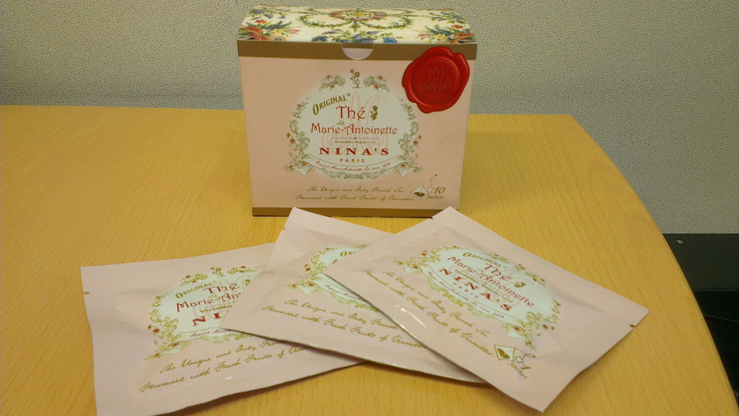 Nina'S Of Paris,Tea L'Original Marie-Antoinette, Box Of 10 Tea Bags In Decorative Nina'S Box