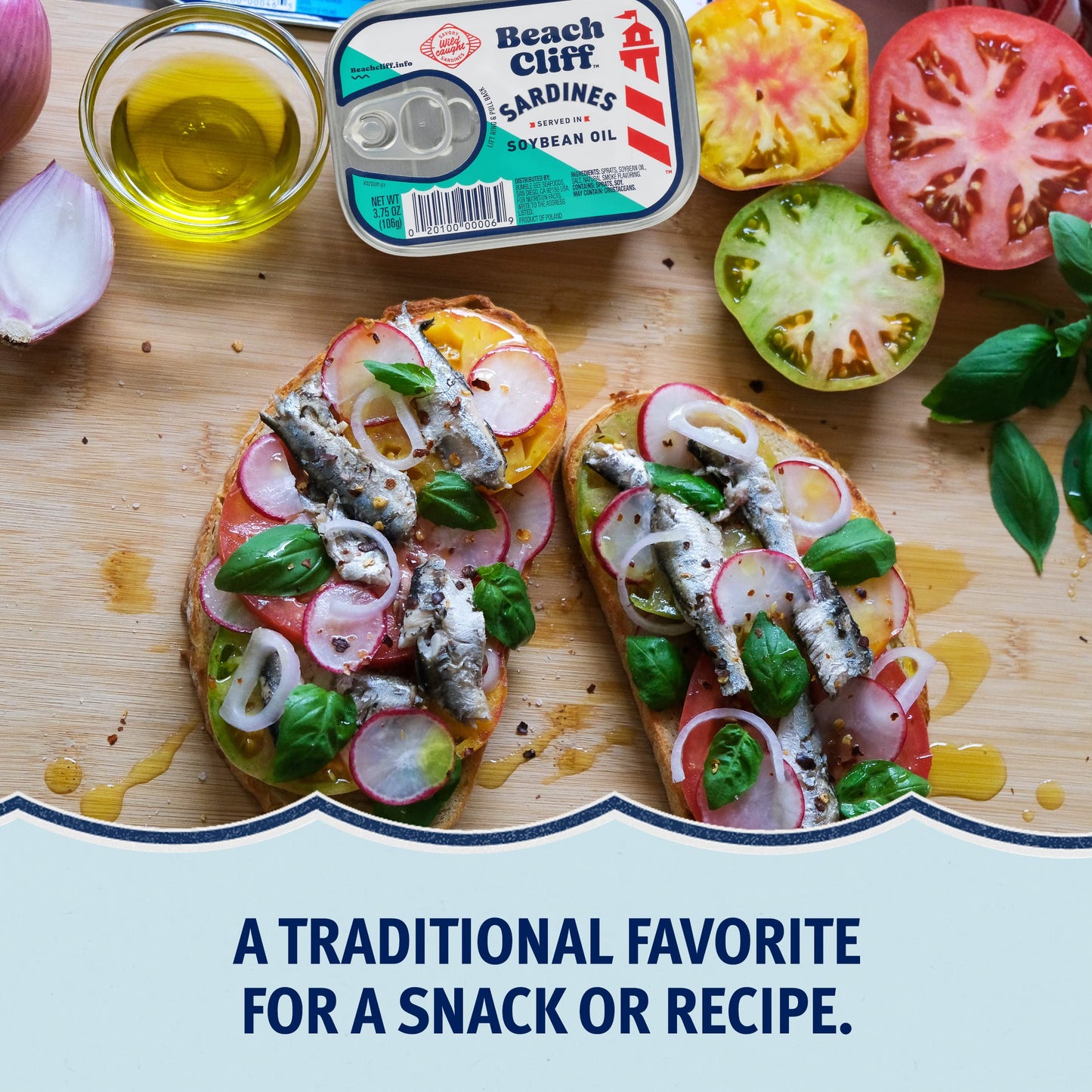 Beach Cliff Wild Caught Sardines In Soybean Oil, 3.75 Oz Can (Pack Of 12) - 14G Protein Per Serving - Gluten Free, Keto Friendly - Great For Pasta & Seafood Recipes