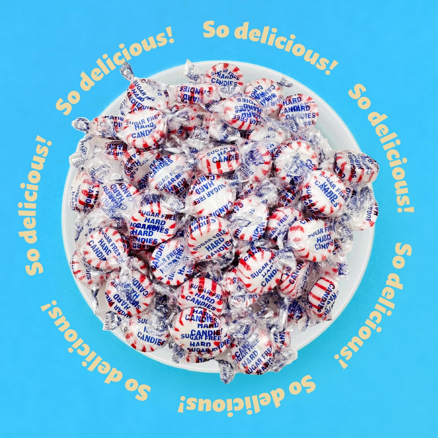 Sugar-Free Starlight Mints | 1-Pound Pack | Peppermint Hard Candy (Pack of 2)