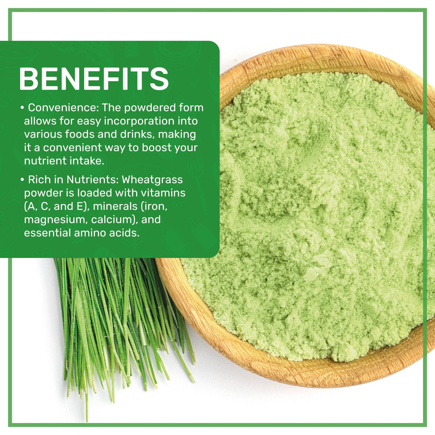 Jiva Organics Wheatgrass Juice Powder - Non-GMO, Vegan, 12 Ounce Bulk Kraft Bag