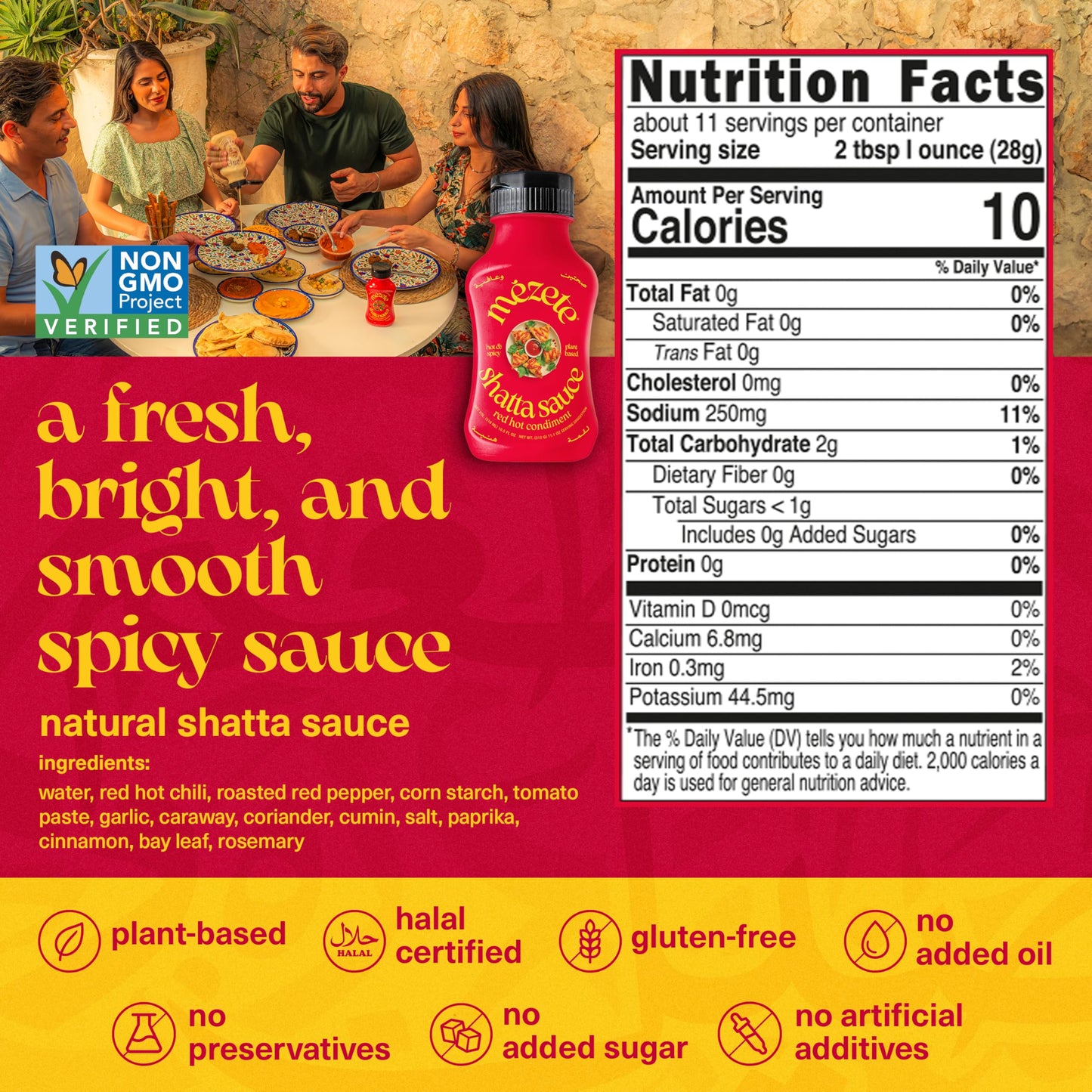 Mezete Hot Sauce | Authentic Middle Eastern | Gluten-Free | 315g