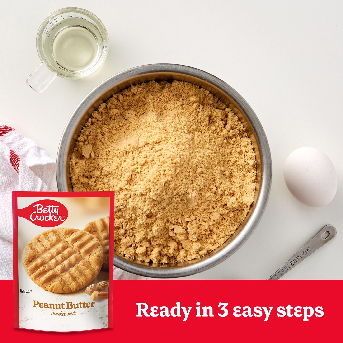 Betty Crocker Peanut Butter Cookies, Cookie Baking Mix, 17.5 Oz
