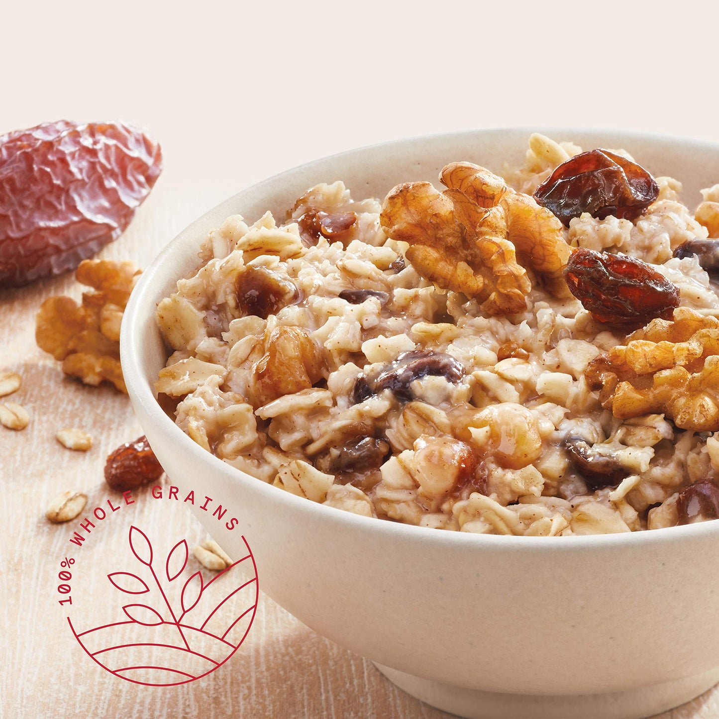 Quaker Instant Oatmeal, Raisin Date & Walnut, 8 Packets, 1.3 Ounce (Pack of 8)